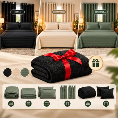 COMBO SUEÑO COMPLETO + COBERTOR Y 2 FUNDAS DE REGALO🎁